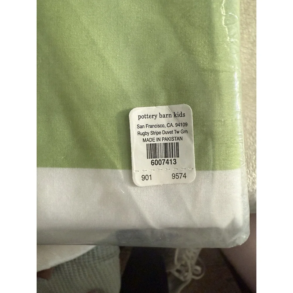 Pottery barn Kids Rugby Stripe Twin Duvet Cover